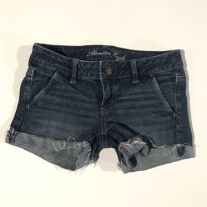 American Eagle Distressed Ripped Short Jeans